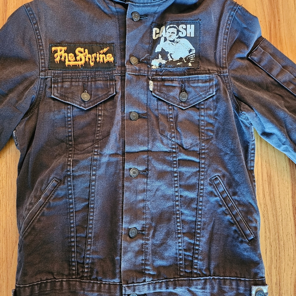 Levi's Dark Brown Leather Patch Denim - image 3